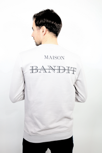 Sweatshirt "Reverse Highlight" – Signature Arrière-Gris